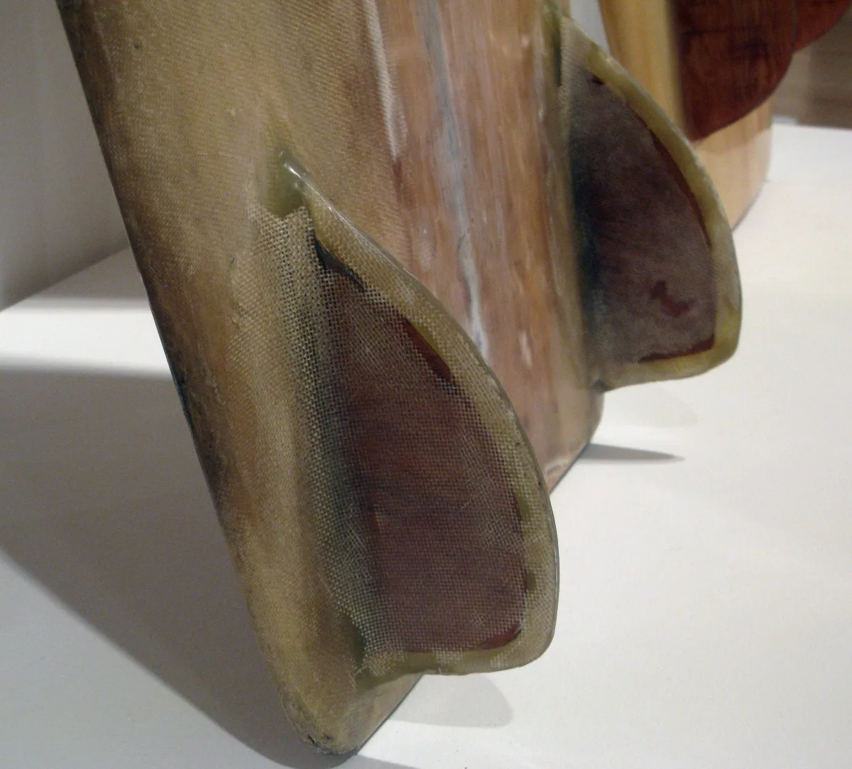 Bob Simmons dual keel (1949) Surf Craft exhibit Mingei International Museum photo: Merson