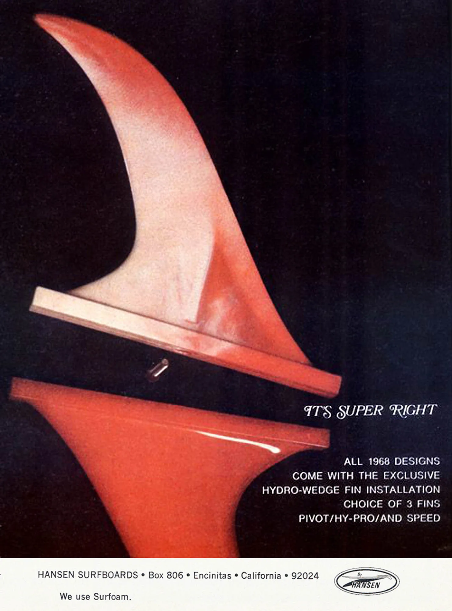 Vintage fin ad, Undated