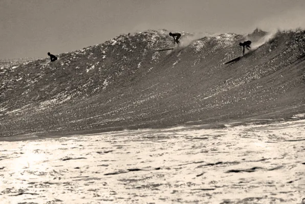 Hawaiian surfing on balsa boards (early 1950's) photo: Hoffman