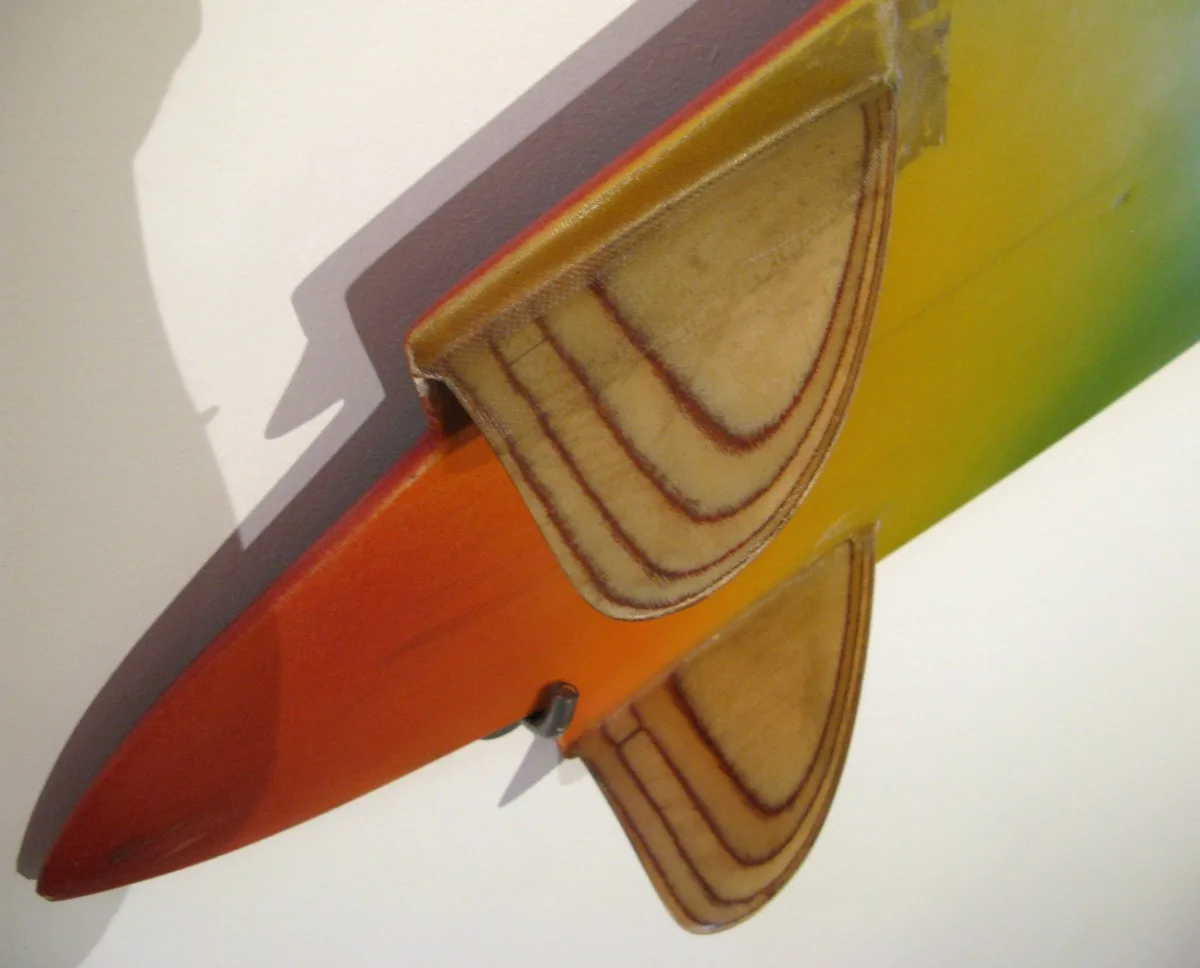 Larry Gephart keels (1978) Surf Craft Exhibit Mingei International Museum photo: Merson