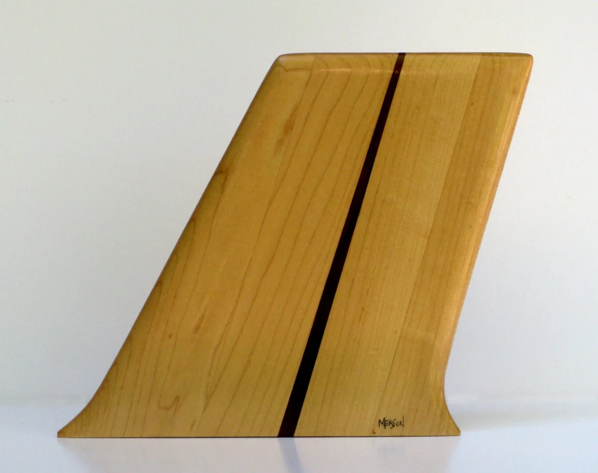 Maple and walnut chopstick fin photo: Merson