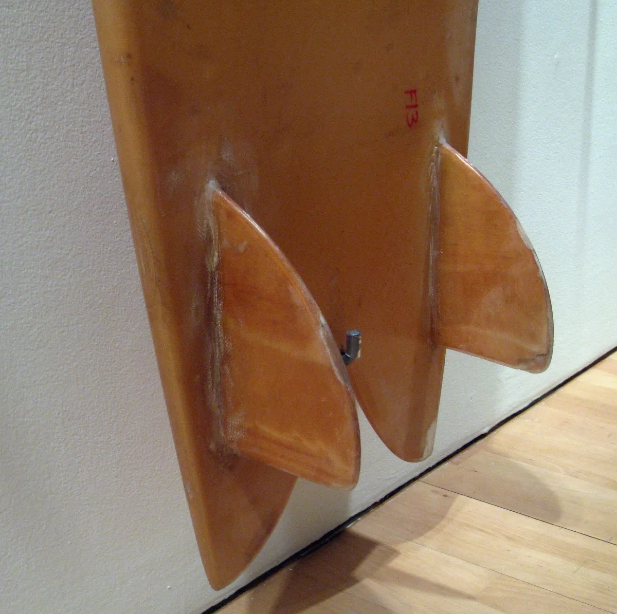 Steve Lis fish, Larry Gephart keels, Surf Craft exhibit Mingei International Museum photo: Merson