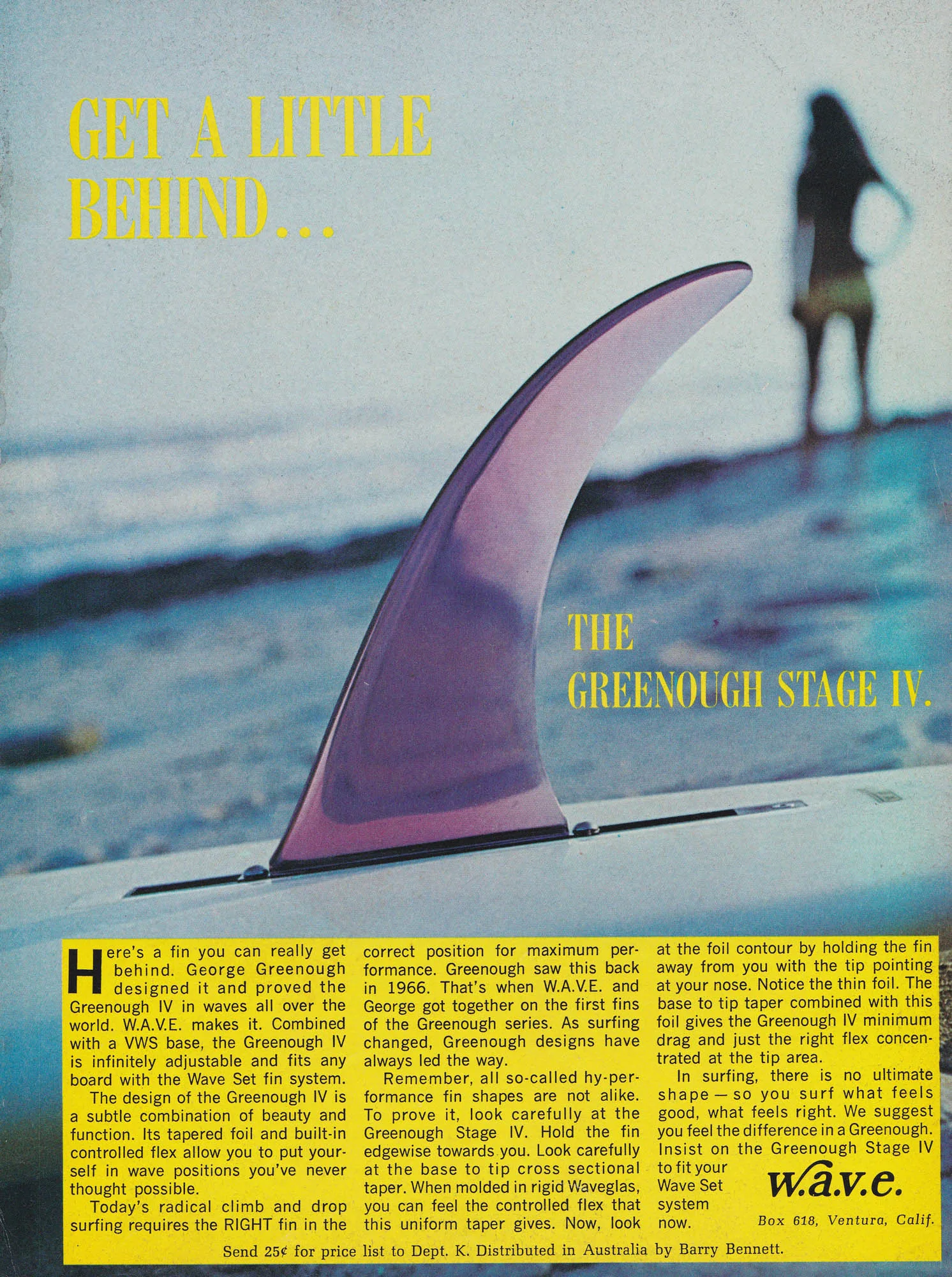 Vintage fin ad, 1969