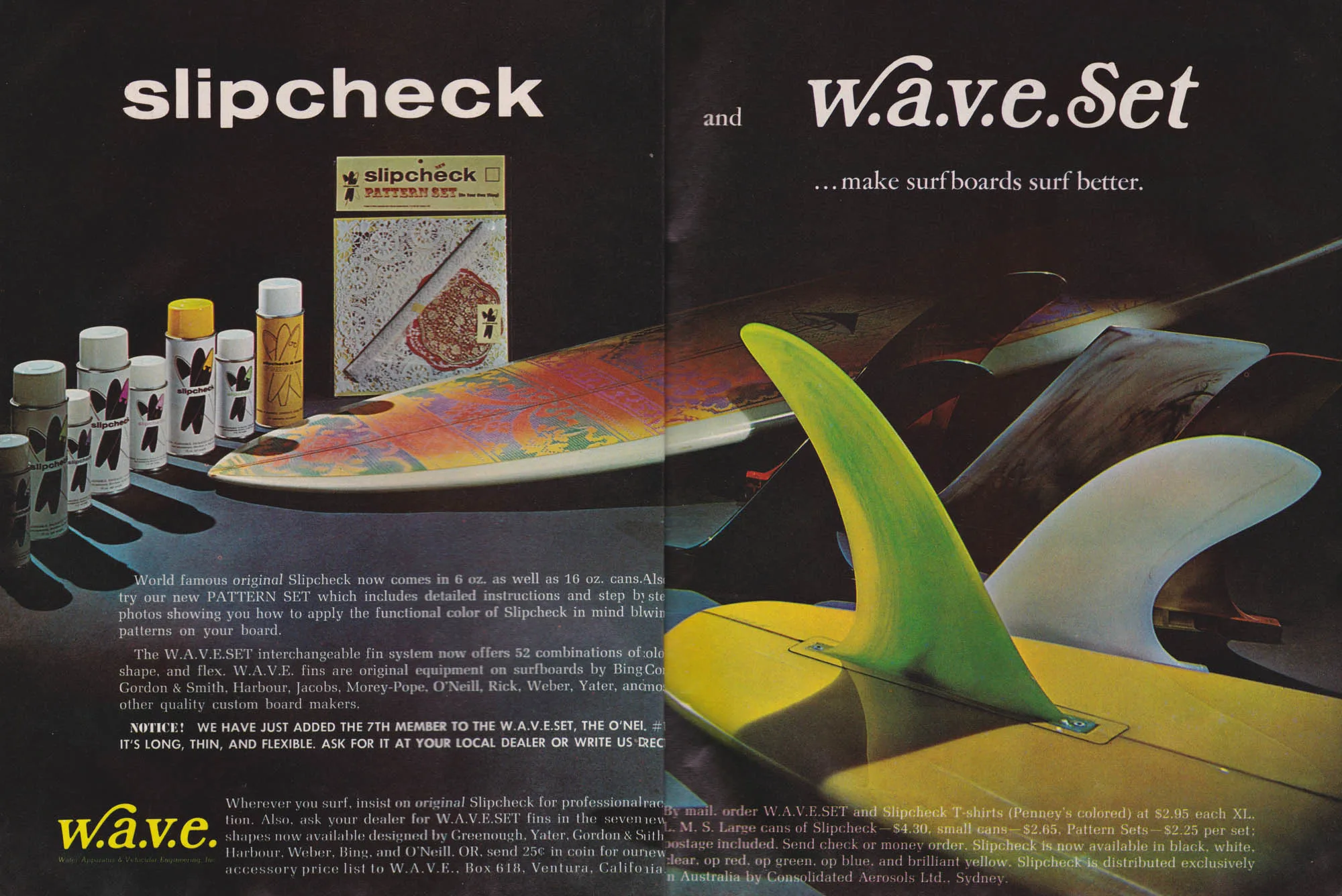 Vintage fin ad, 1968